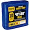 Core Tarps Heavy Duty Tarp, 60 ft L x 0.5 mm H x 40 ft W, 10 Mil, Blue, Polyethylene CT-605-40X60 - alternate 1